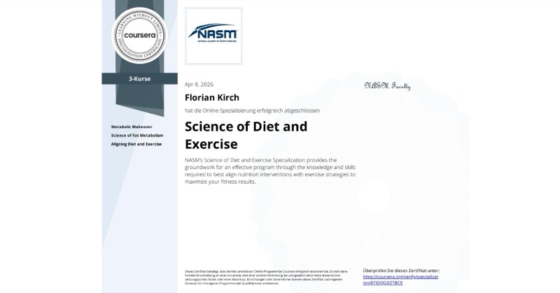 NASM – Zertifikat